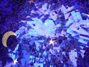 Starry Sky Mosaic- Queen Califia's Garden, by St. Phalle, Escondido, CA Starry Sky Mosaic- Queen Califia's Garden, by St. Phalle, Escondido, CA