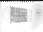 Casa Del Fascio, scan of original sketch (notice loss of contrast), Como, 2007
