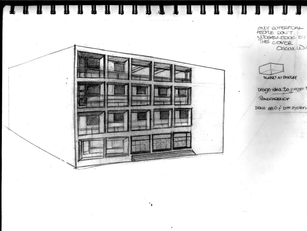 Casa Del Fascio, contrast corrected thru Photoshop, Como, 2007