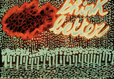 Marker on paper, digitally modified. December 2010