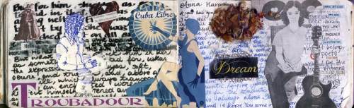 Found material and quotes from Tolstoi's Anna Karenina. Collage. San Diego. December 2013.