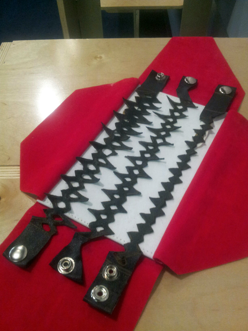 Project fini. Ready-to-wear, custom-made temporary leather tattoos....by yours truly.